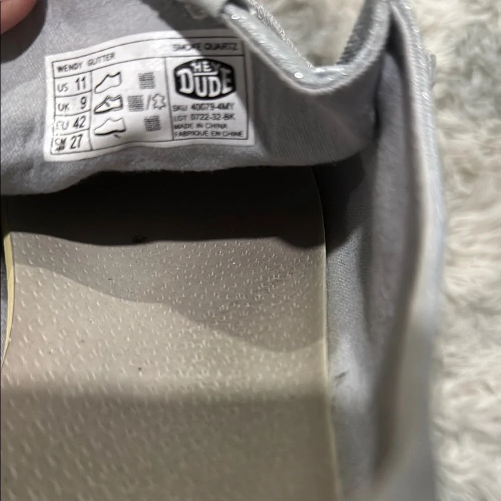 Hey Dude Gray Loafers Slip-Ons Casual - Picture 2 of 3